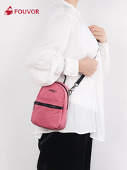 Women's Waterproof Oxford Travel Backpack with Zipper Closure