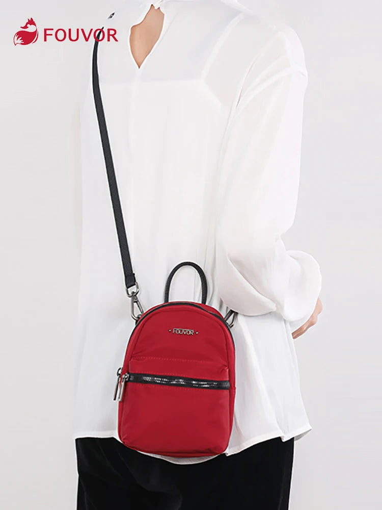 Women's Waterproof Oxford Travel Backpack with Zipper Closure