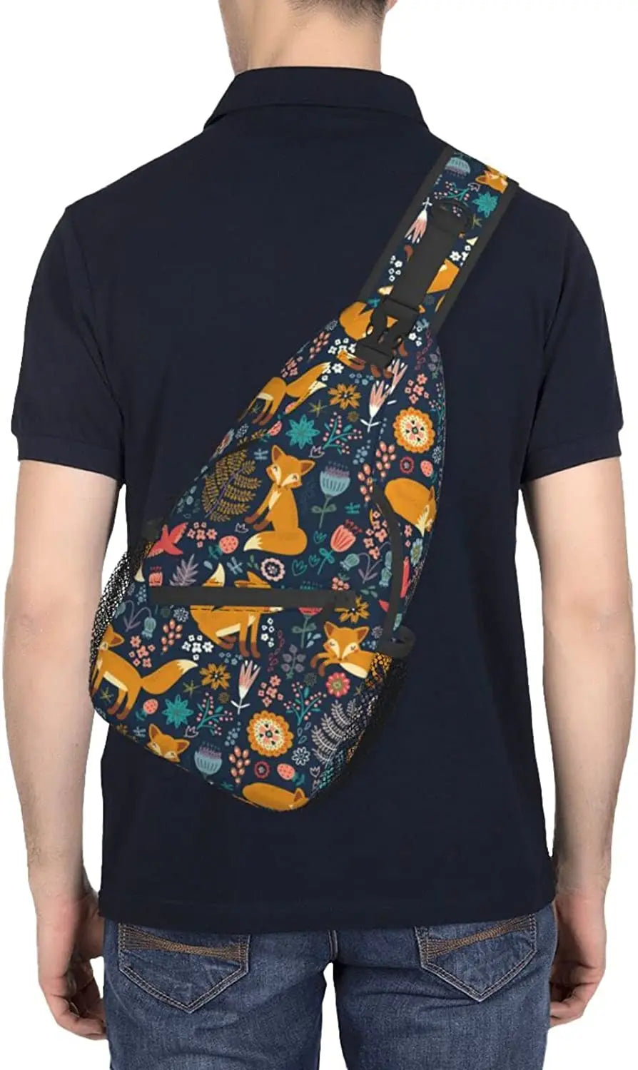 Fox Foxes Sling Backpack Crossbody Shoulder Bag for Men Women