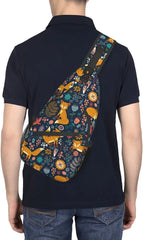 Fox Foxes Sling Backpack Crossbody Shoulder Bag for Men Women
