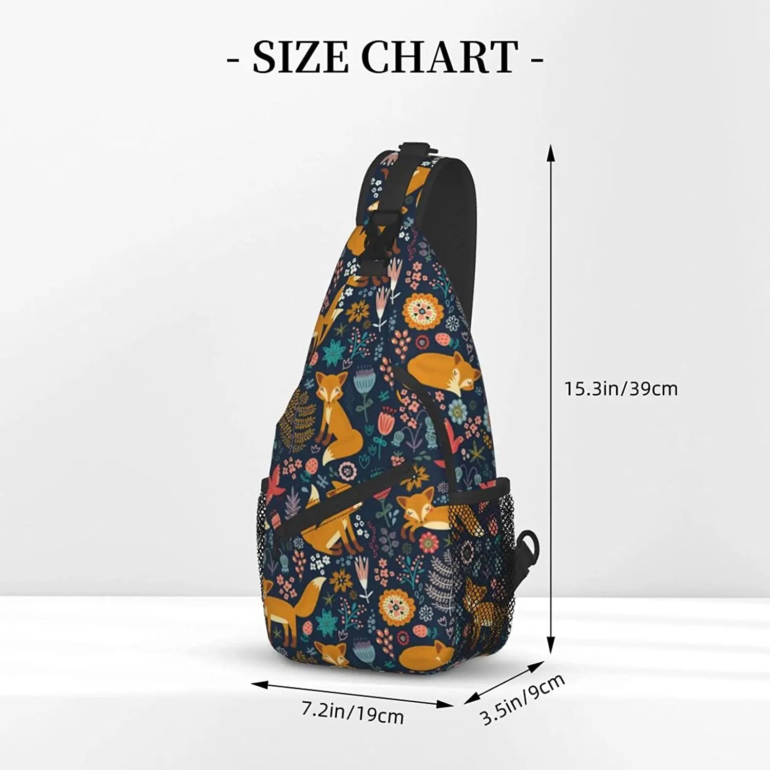Fox Foxes Sling Backpack Crossbody Shoulder Bag for Men Women