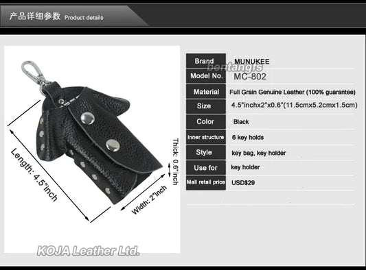 High Personality Leather Key Holder Wallet Chain Bag MC-802