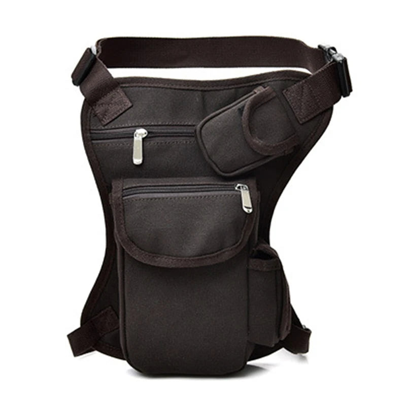 Canvas Waist Bags Drop Leg Bag Men Belt Motorcycle Money Belt Pack Unisex