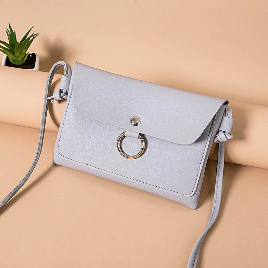 Lady Shoulders Small Backpack Letter Purse Mobile Phone Messenger Bag