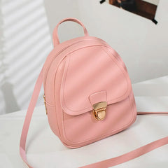 Girl Headphone Hole Backpack Student Shoulder Bags Mobile Phone Purse
