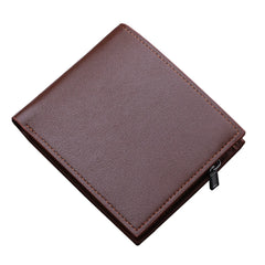 Solid Canvas Short Wallet for Men