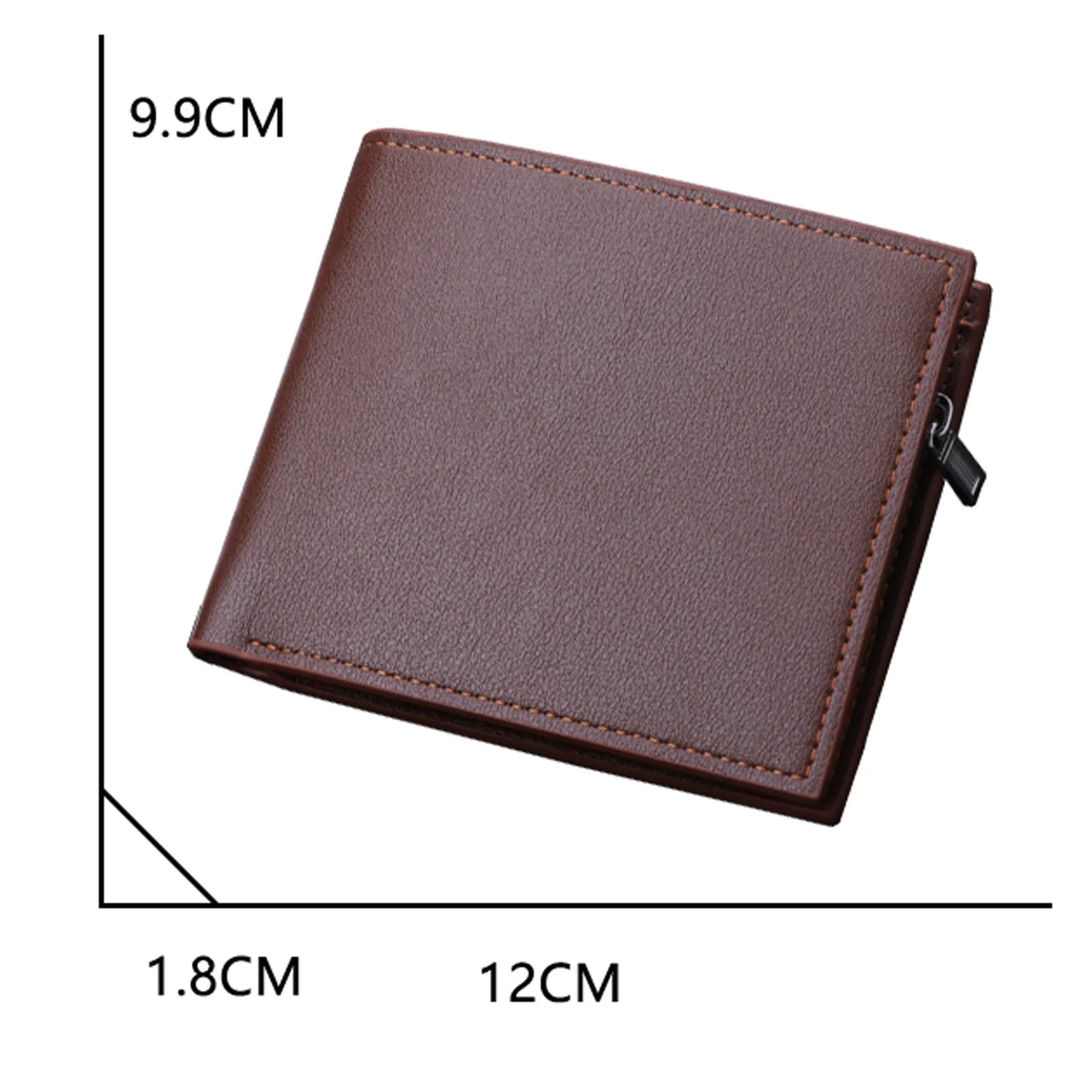 Solid Canvas Short Wallet for Men