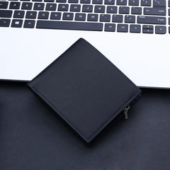 Solid Canvas Short Wallet for Men