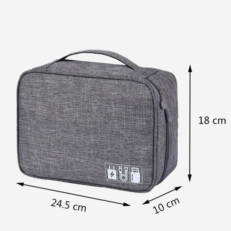 Waterproof Packing Cubes Electronics Organizer Bag Gadget Carry #9167