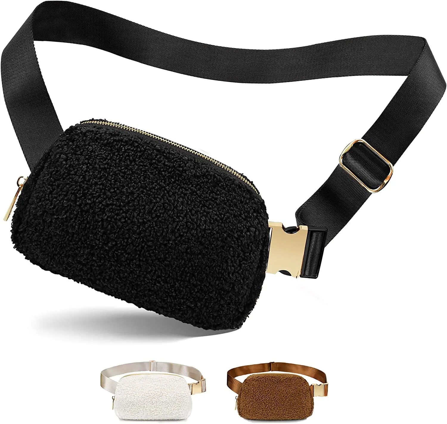 Fleece Waist Bag for Men and Women in Autumn and Winter