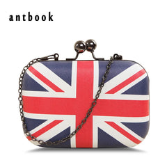 England Flag Women Clutch Vintage Messenger Bag Shoulder Bag PU Leather Handbags