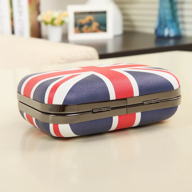 England Flag Women Clutch Vintage Messenger Bag Shoulder Bag PU Leather Handbags
