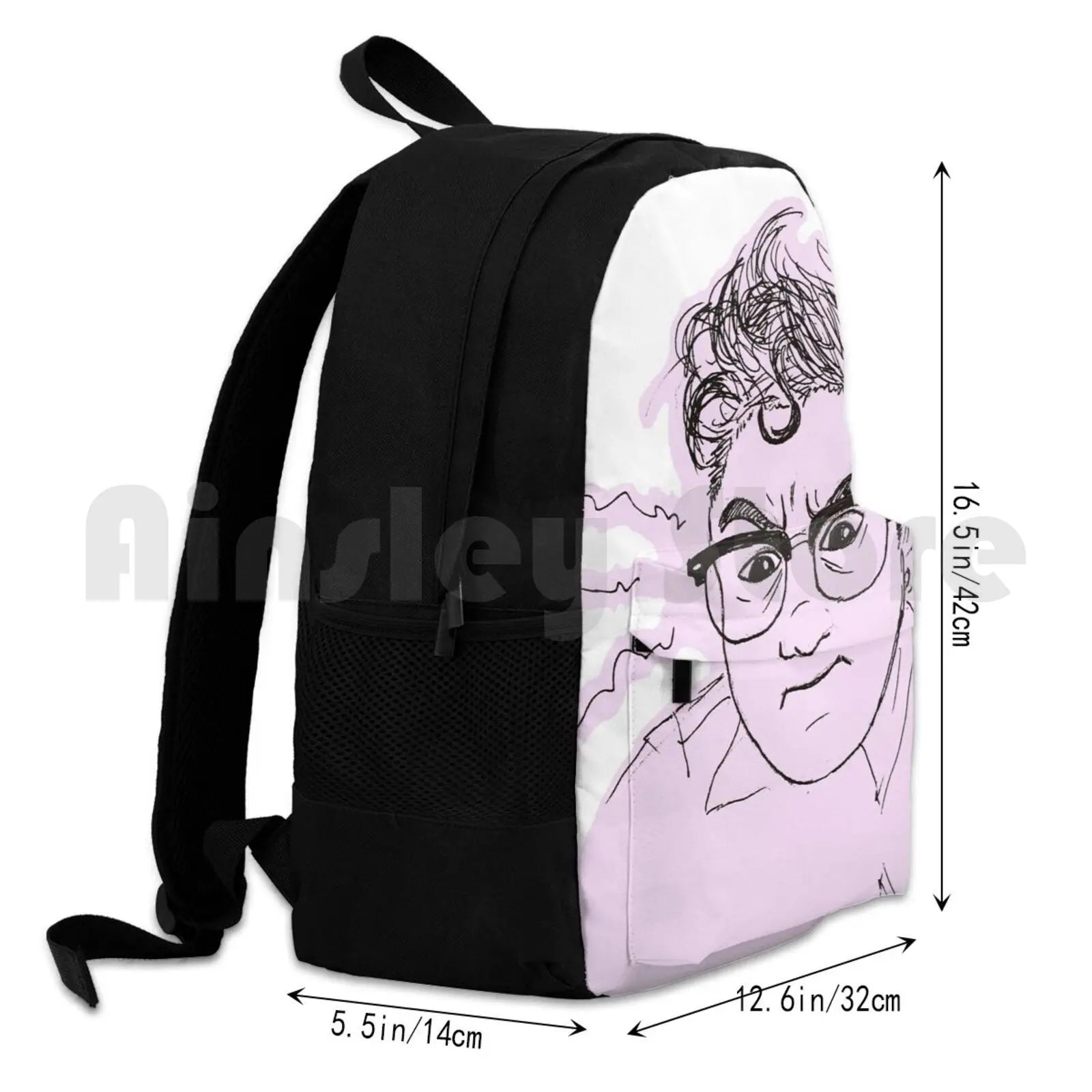 Fren 2 Outdoor Hiking Backpack Riding Climbing Sports Bag Portrait Funny Face