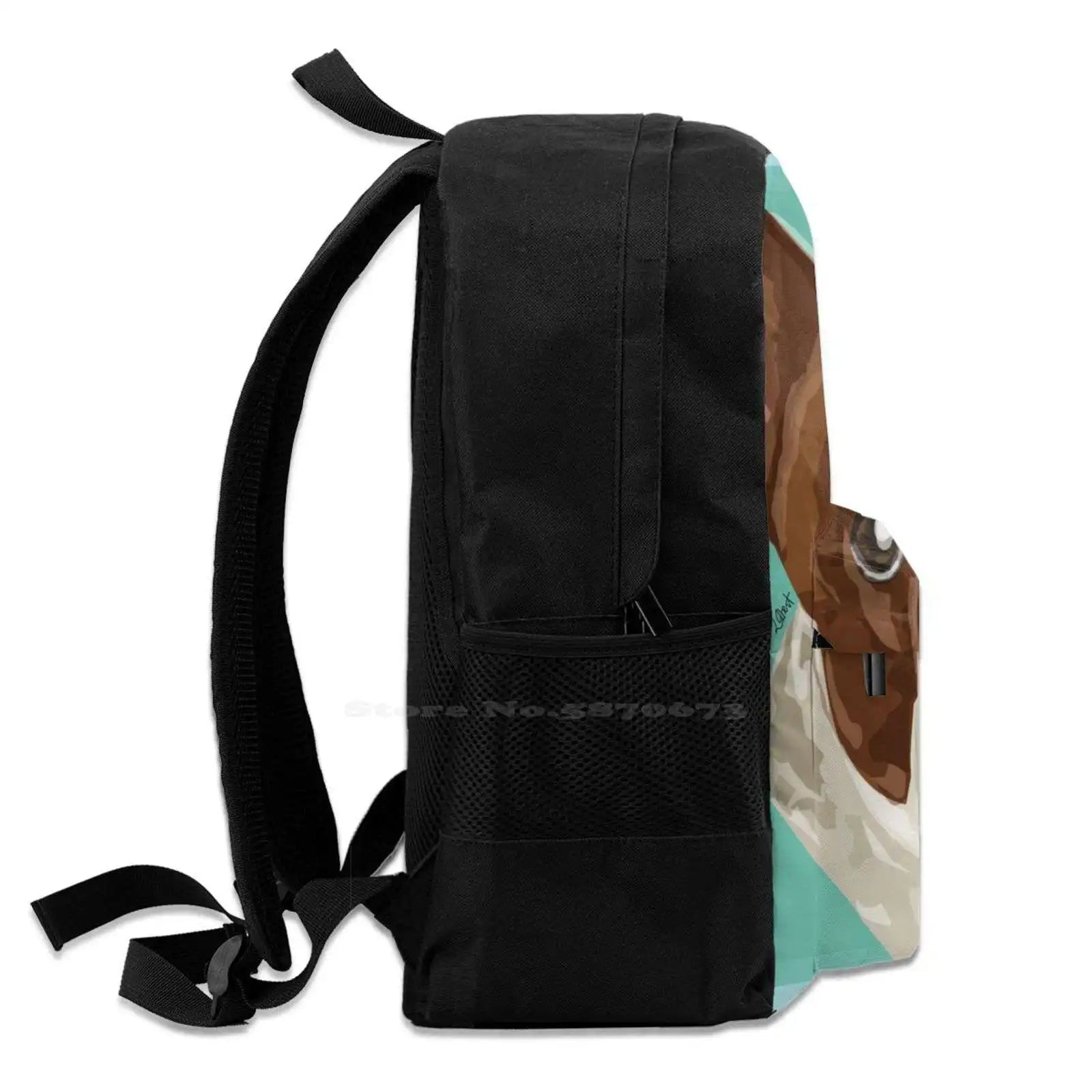 French Bulldog School Bag Big Capacity Backpack Laptop 15 Inch