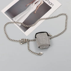 French Rhinestone Waist Bag Crystal Fanny Pack Women