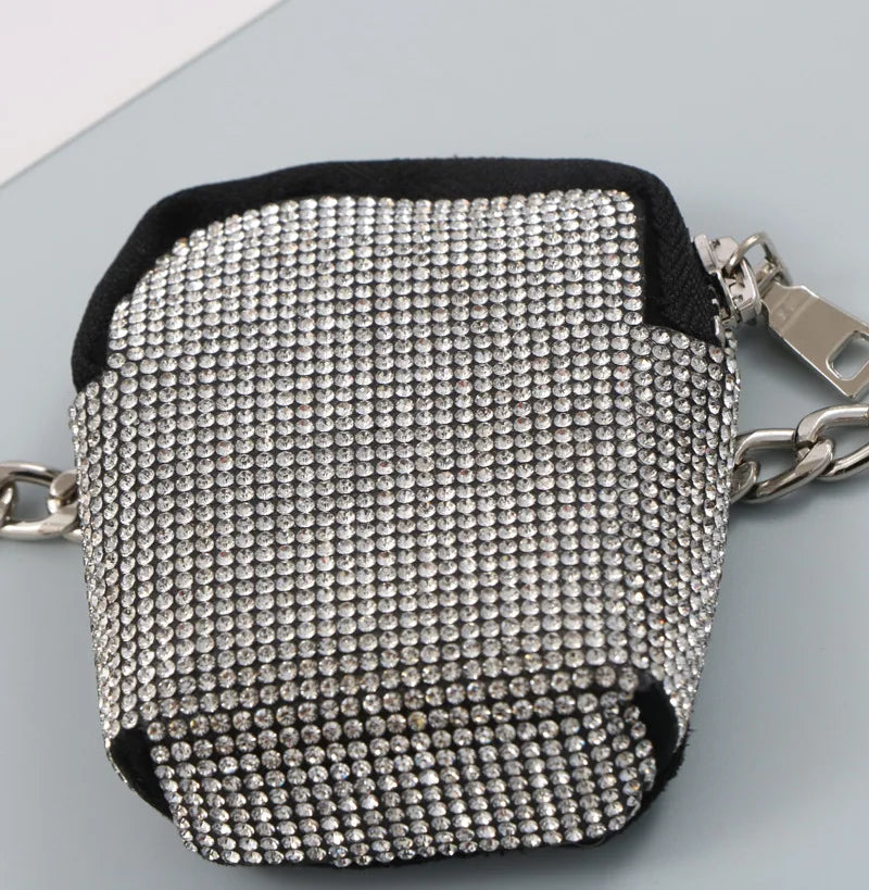 French Rhinestone Waist Bag Crystal Fanny Pack Women