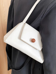 French Texture Shoulder Bag for Women Summer Solid Underarm Pack