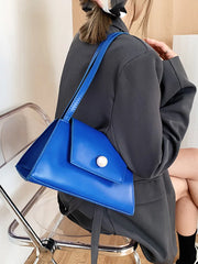 French Texture Shoulder Bag for Women Summer Solid Underarm Pack