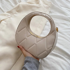 French Half Moon Shoulder Bag for Women Summer Clutch Purse