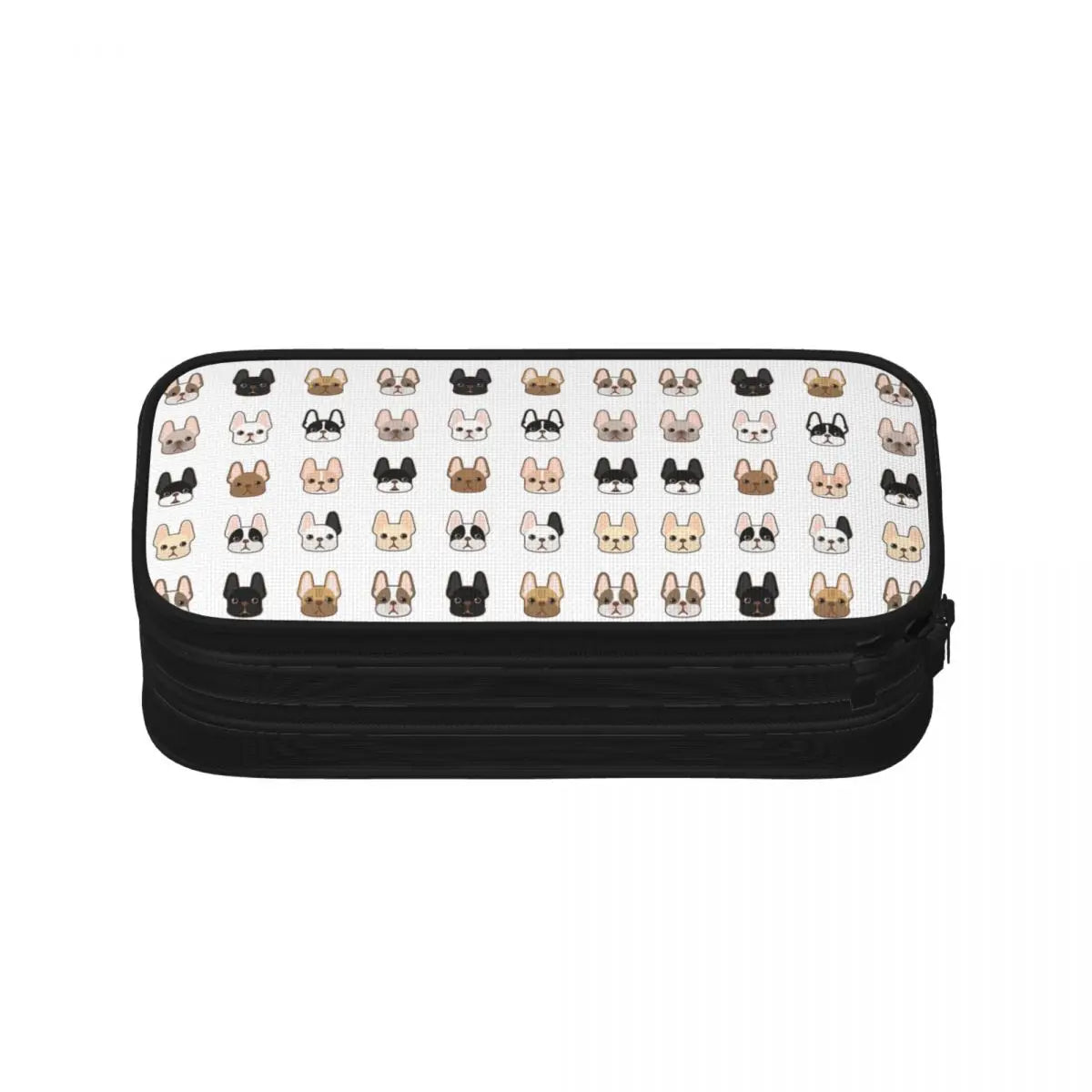 Frenchies Family Pen Box Student School Anime Zipper Pen Bag