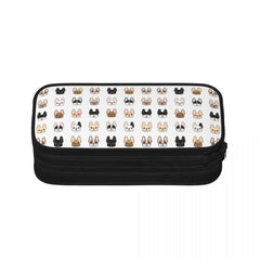 Frenchies Family Pen Box Student School Anime Zipper Pen Bag