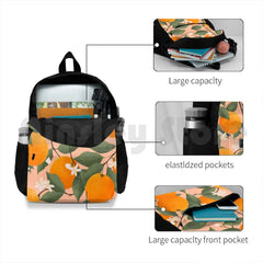 Vintage Retro Boho Oranges Tropical Citrus Outdoor Hiking Backpack