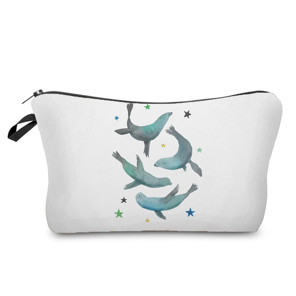 Sea Series Women Bag Large Capacity Cosmetic Bags Organizer