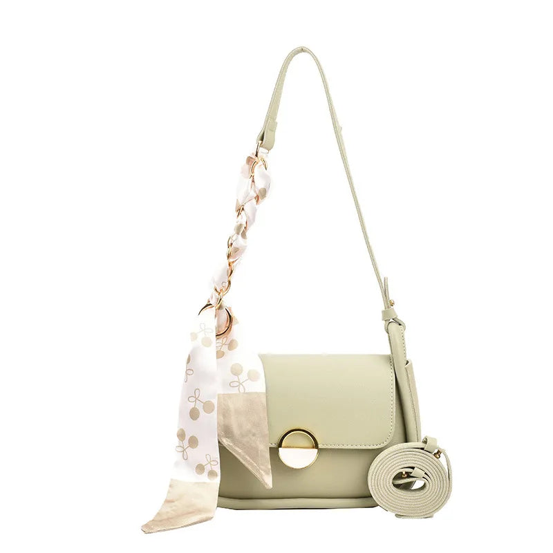 Summer Women Shoulder Messenger Bag Small Square Ribbon Bag
