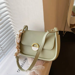 Summer Women Shoulder Messenger Bag Small Square Ribbon Bag