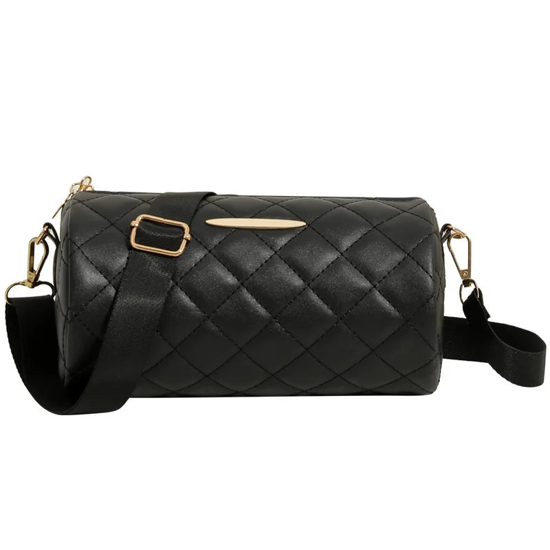 Embroidered Cylinder Handbag Shoulder Women's Bags Crossbody Bag