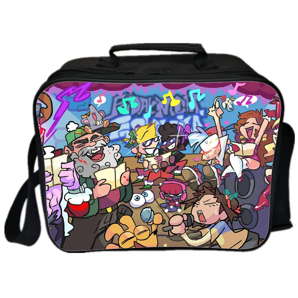 Friday Night Funkin Backpack Camping Shoulder Bag Anime Picnic Bag Handbags