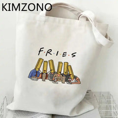 TV Show Recycle Bag Shopper Jute String Bolsa Sacolas
