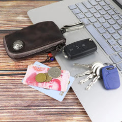 Vintage Leather Key Bag Car Key Case Wallet Pouch