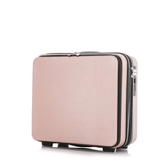 Front Open Luggage Compartment Portable Cosmetic Case 16 Inch Password Box Mini