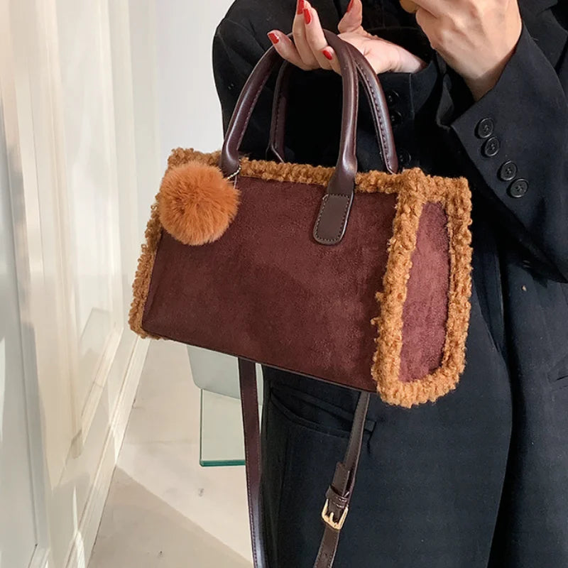 Frosted Bag Women Large Capacity Shoulder Handbag
