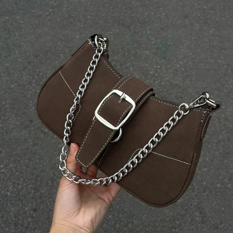 Soft-faced Underarm Clutch: High-quality Texture Shoulder Chain Handbag