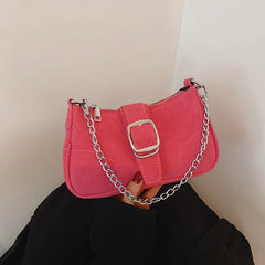 Soft-faced Underarm Clutch: High-quality Texture Shoulder Chain Handbag
