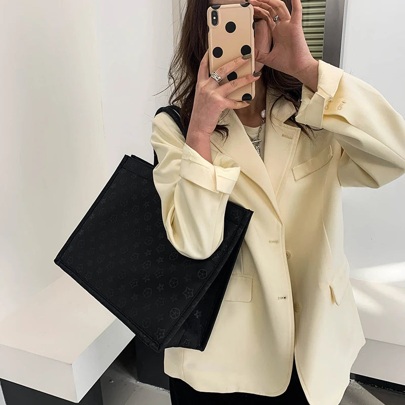 Fashion Diamond Handbag for Women Square Large Capacity Crossbody