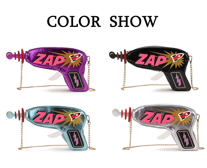Laser Gun Style Girl's Clutch Crossbody Bag