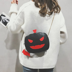 Pumpkin Chain Shoulder Bag Tote Crossbody Messenger Flap