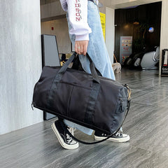 Large Capacity Waterproof Duffel Bag Unisex Nylon Shoulder Handbag Gym Bag