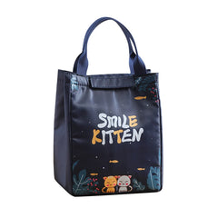 Insulated Canvas Lunch Bag Portable Cooler Lunch Box for Women Kids Men