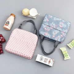 Pattern Cooler Lunch Box Portable Insulated Lunch Bag Thermal Food Picnic Bags