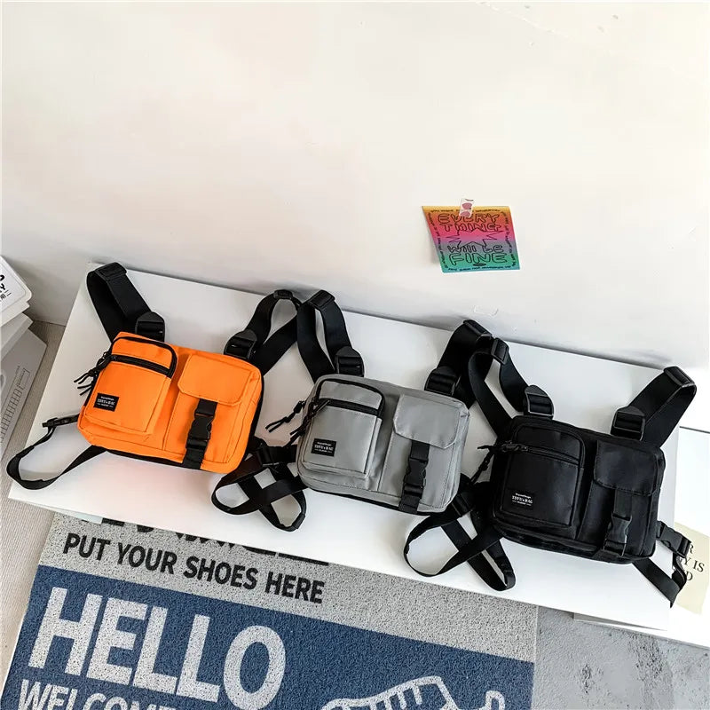 Tactical Chest Bag Hip Hop Vest Streetwear Bag Waist Pack