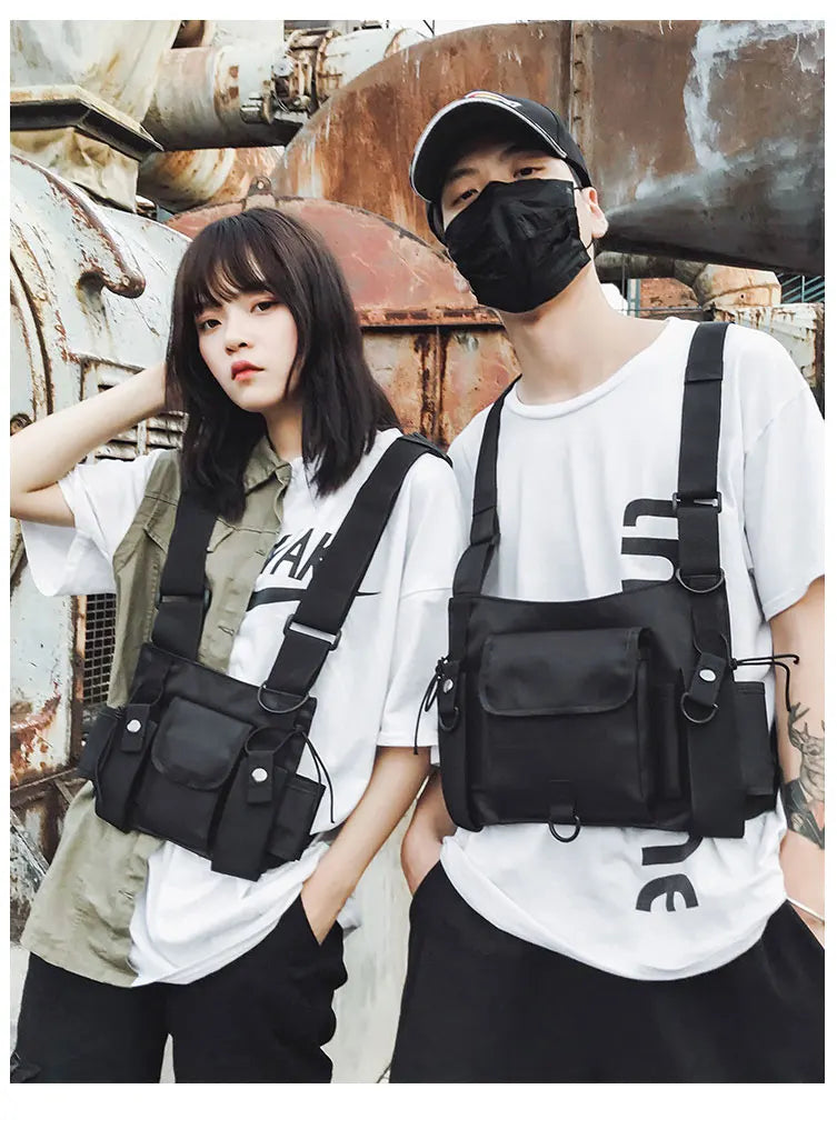 Tactical Chest Bag Hip Hop Vest Streetwear Bag Women Waist Pack