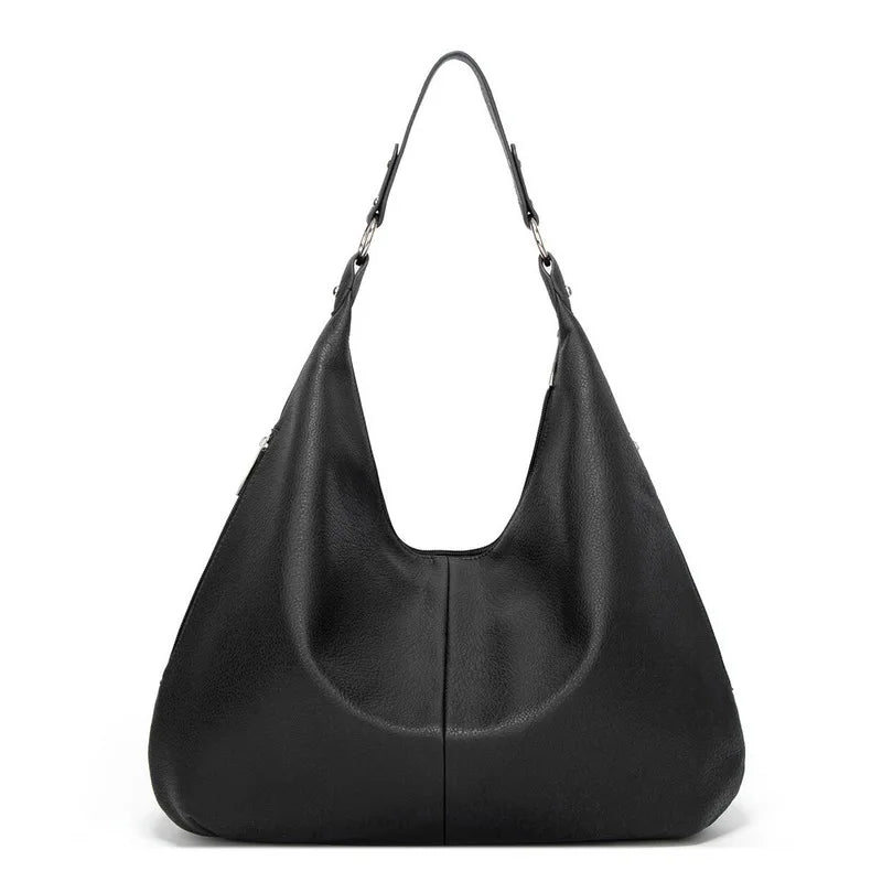 Vintage Patchwork PU Leather Women Bag Shoulder Bags Hobo Handbag Tote