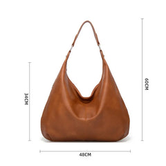 Vintage Patchwork PU Leather Women Bag Shoulder Bags Hobo Handbag Tote