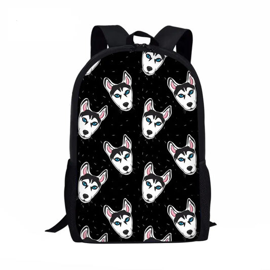 Funny Cartoon Husky School Bags for Kids Children Schoolbags with Animals