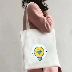 Funny Corn Astronaut Cartoon Shark Lamp Hand Love Rocket Women Harajuku Shopper