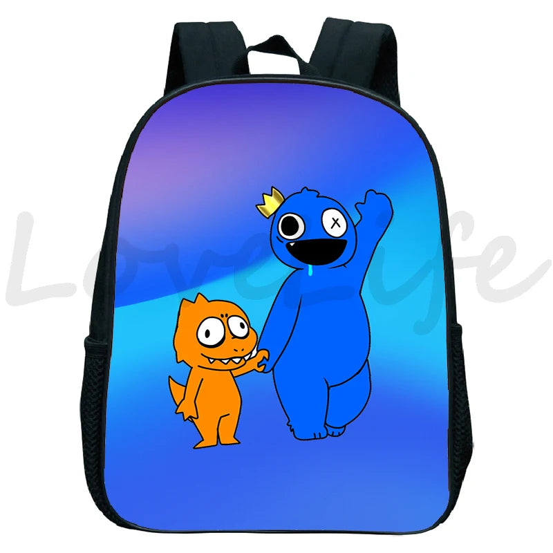 Funny Rainbow Backpack for Kids Boys Girls Cartoon School Bags Children Rucksack